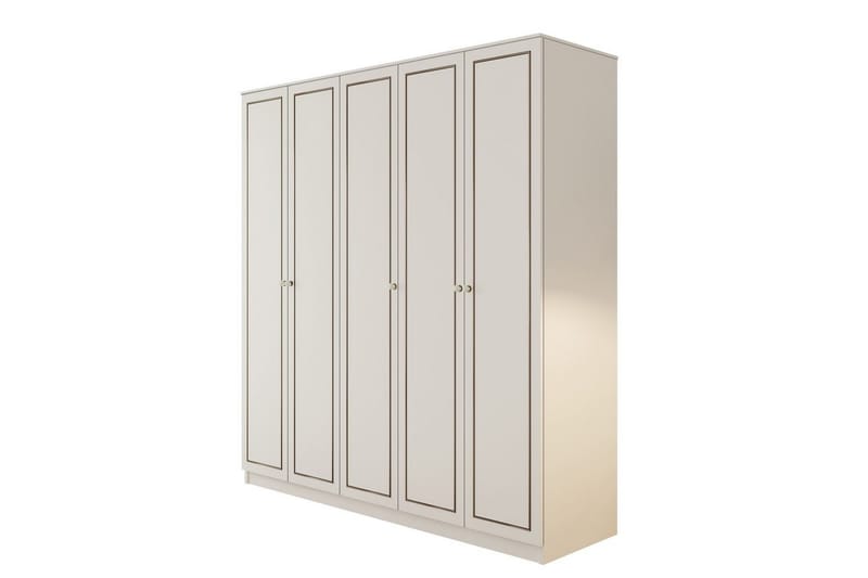 Javric Garderobesskåp 175x180 cm, Matt Hvit