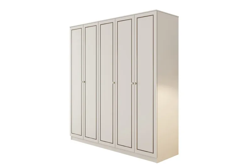 Javric Garderobesskåp 175x180 cm - Matt Hvit - Oppbevaring - Klesoppbevaring - Garderober & garderobesystem - Garderobeskap & klesskap