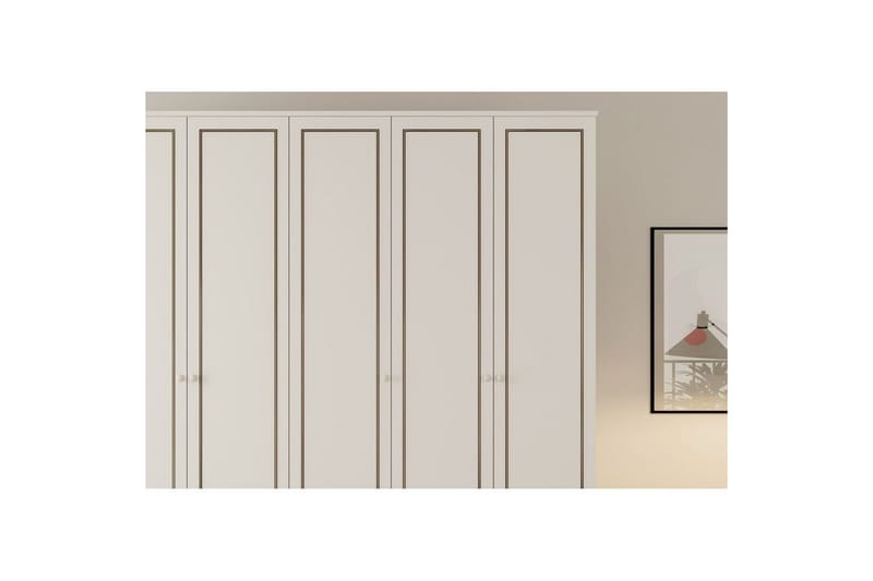 Javric Garderobesskåp 175x180 cm - Matt Hvit - Oppbevaring - Klesoppbevaring - Garderober & garderobesystem - Garderobeskap & klesskap