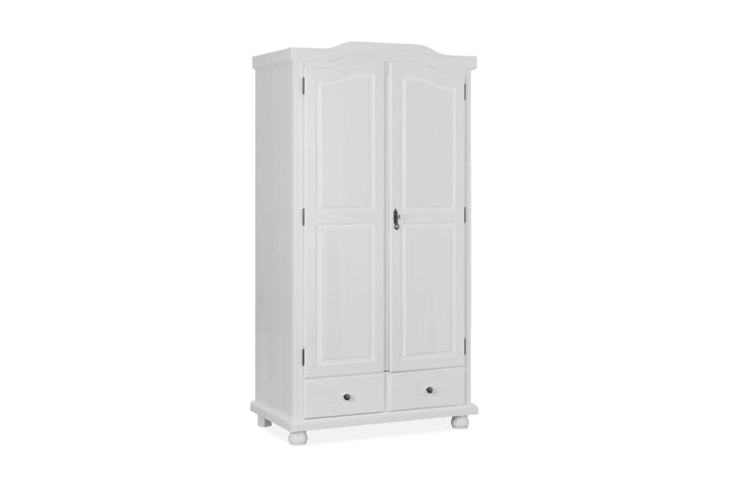 Joaninha Garderobe 104 cm - Hvit - Oppbevaring - Klesoppbevaring - Garderober & garderobesystem