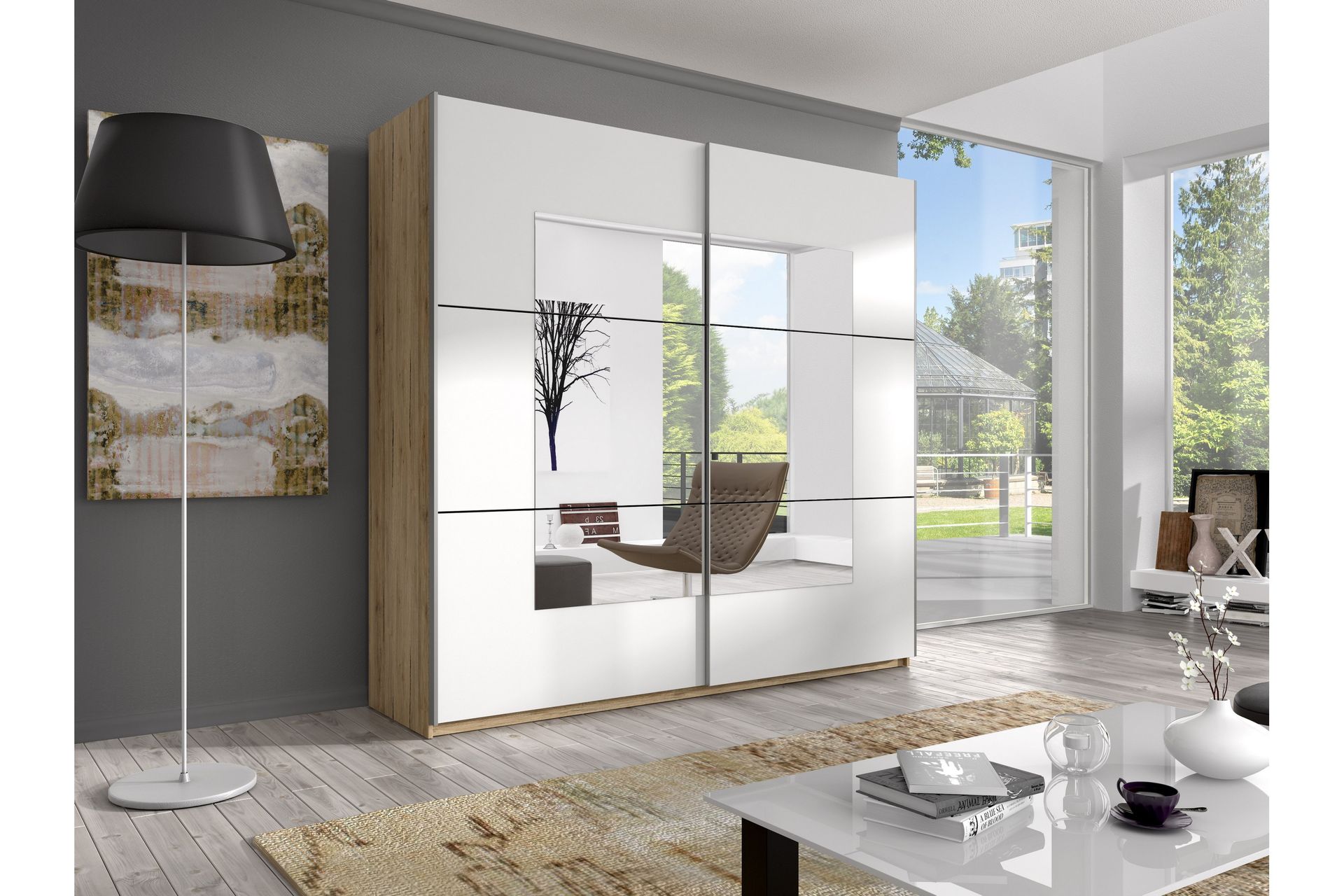 Joannie Garderobe - Tre / Hvit - Oppbevaring - Klesoppbevaring - Garderober & garderobesystem