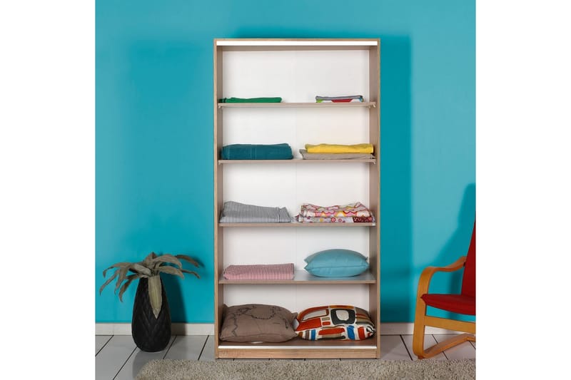 Jovel Garderobe 94x182 cm - Hvit/Korallrosa - Oppbevaring - Klesoppbevaring - Garderober & garderobesystem