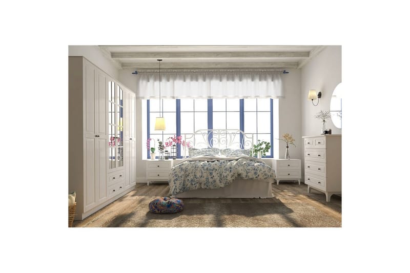 Jovric Garderobe 210x184 cm - Matt Hvit - Oppbevaring - Klesoppbevaring - Garderober & garderobesystem