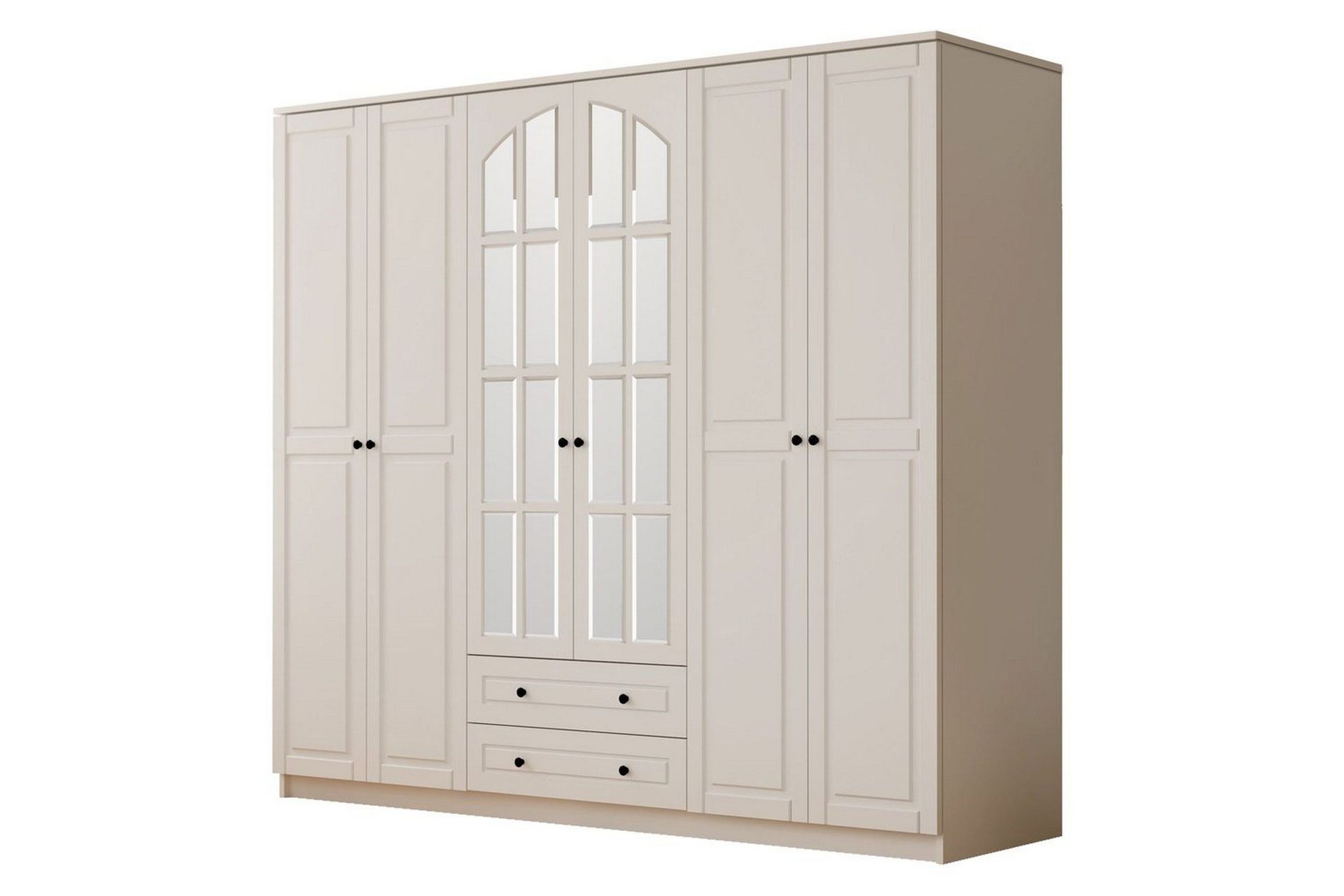 Jovric Garderobe 210x210 cm - Matt Hvit