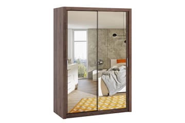 Julissa Garderobe 150 cm med Speil - Natur - Oppbevaring - Klesoppbevaring - Garderober & garderobesystem