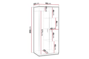 Julissa Garderobe - Hvit - Oppbevaring - Klesoppbevaring - Garderober & garderobesystem