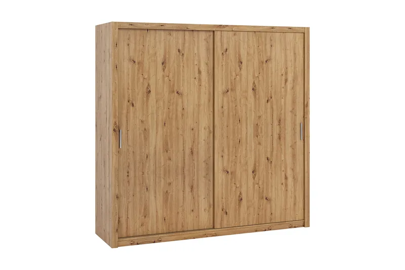 Julissa Garderobeskap 220 cm i Lyst Tre, Beige