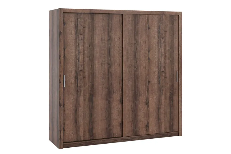 Julissa Garderobeskap 220 cm i Lyst Tre, Brun