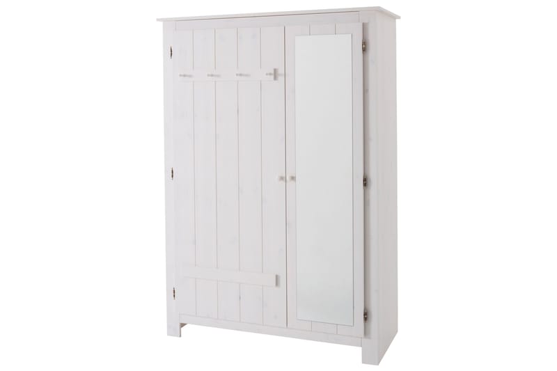 Kagomiel Garderobe m. Speil - Hvit - Oppbevaring - Klesoppbevaring - Garderober & garderobesystem