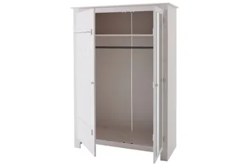 Kagomiel Garderobe m. Speil - Hvit - Oppbevaring - Klesoppbevaring - Garderober & garderobesystem
