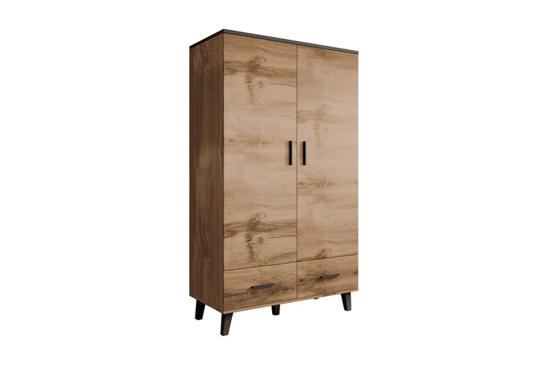 Kardos Garderobe 110 cm, Natur/Svart