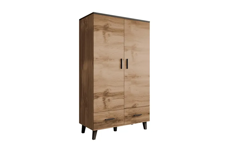 Kardos Garderobe 110 cm, Natur/Svart