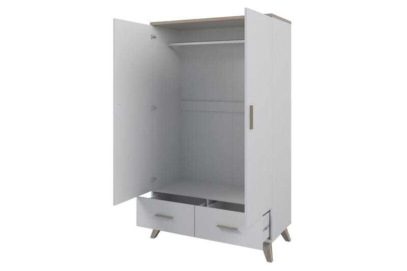 Kardos Garderobe 110 cm - Natur/Svart - Oppbevaring - Klesoppbevaring - Garderober & garderobesystem