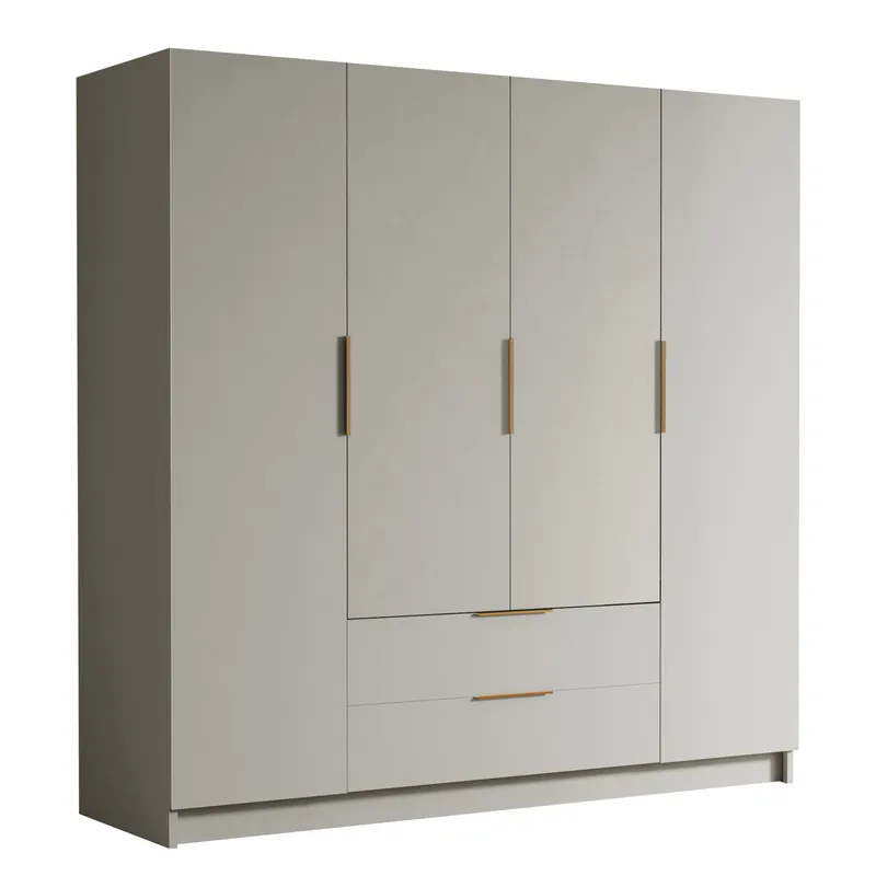 Kelros Garderobeskap 200x216 cm, Beige