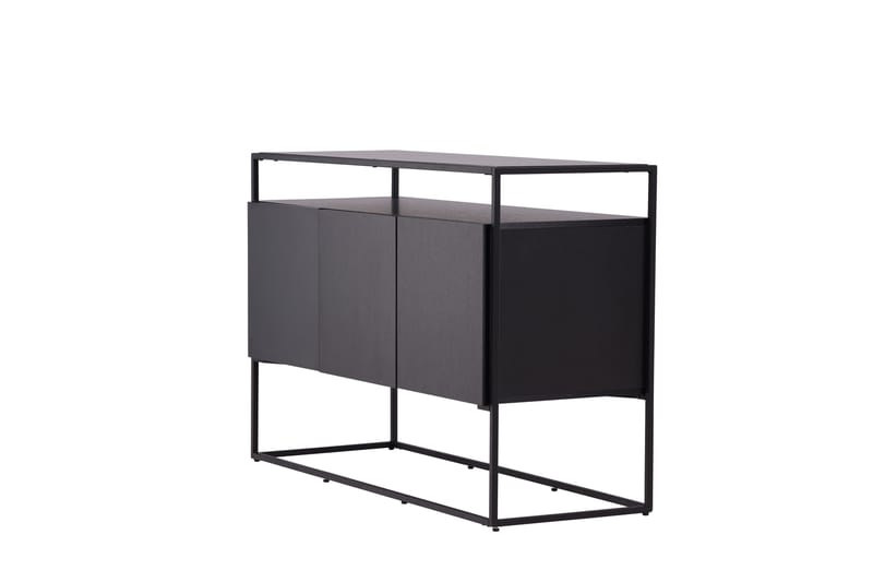 Kingsport Garderobe 120x80 cm - Svart - Oppbevaring - Oppbevaringsmøbler - Sideboard & skjenker