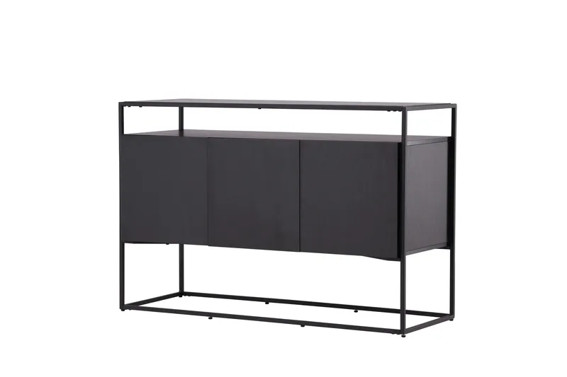 Kingsport Garderobe 120x80 cm - Svart - Oppbevaring - Oppbevaringsmøbler - Sideboard & skjenker