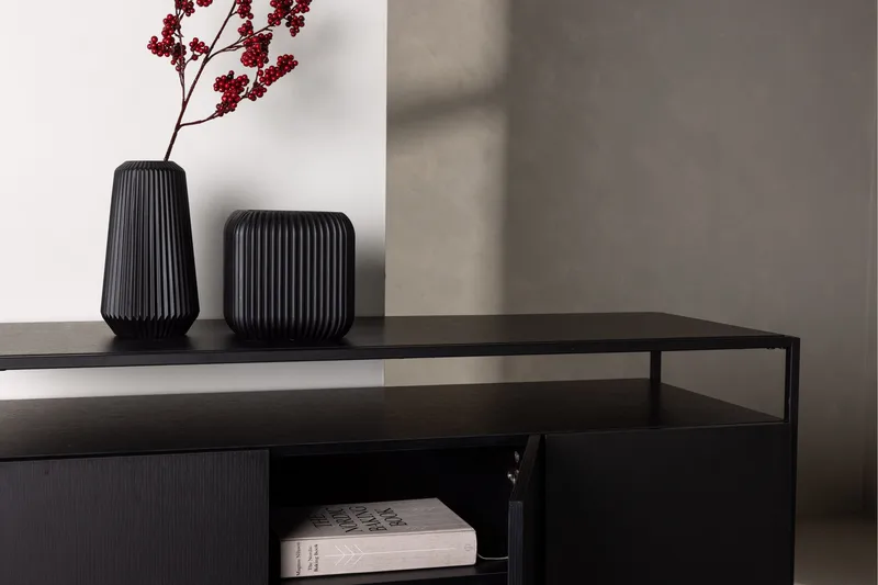 Kingsport Garderobe 120x80 cm - Svart - Oppbevaring - Oppbevaringsmøbler - Sideboard & skjenker