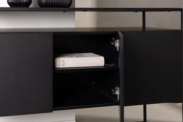 Kingsport Garderobe 120x80 cm - Svart - Oppbevaring - Oppbevaringsmøbler - Sideboard & skjenker
