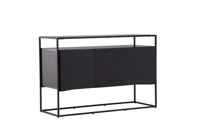 Kingsport Garderobe 120x80 cm - Svart - Oppbevaring - Oppbevaringsmøbler - Sideboard & skjenker