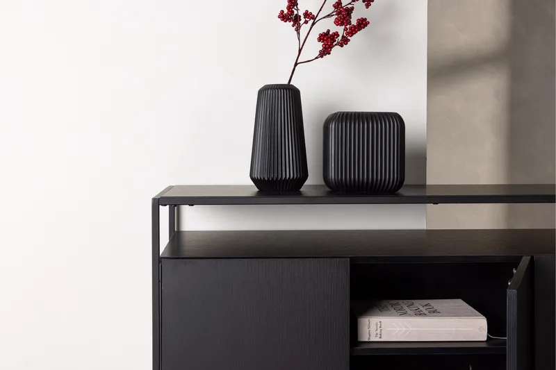 Kingsport Garderobe 120x80 cm - Svart - Oppbevaring - Oppbevaringsmøbler - Sideboard & skjenker