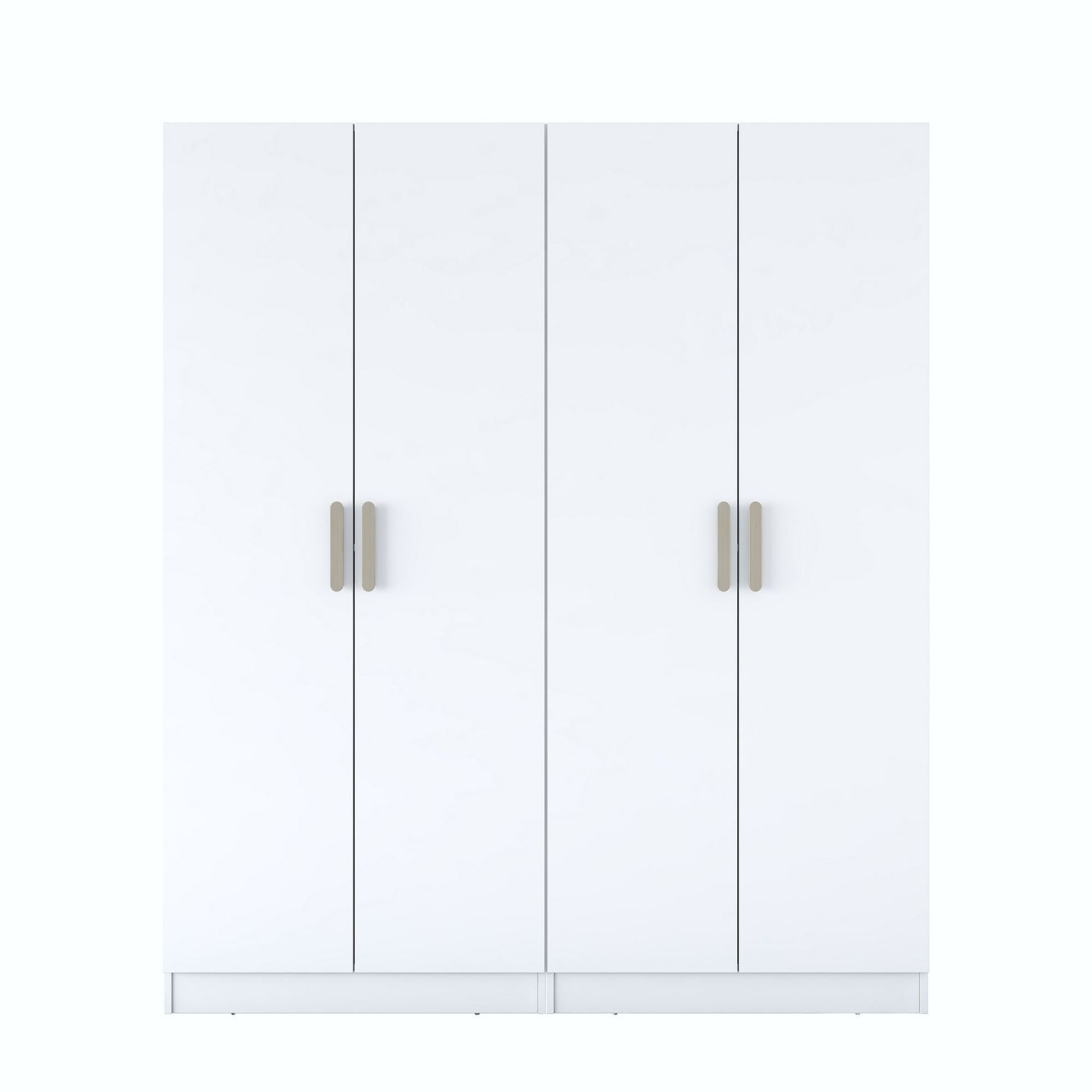 Klesskap Wallxpert Mira Shelf BJ163 (180 x 210 x 57,5 cm) Hvit - Hvit