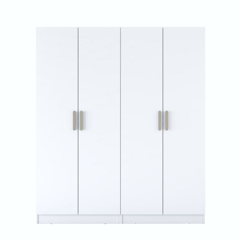 Klesskap Wallxpert Mira Shelf BJ163 (180 x 210 x 57,5 cm) Hvit, Hvit