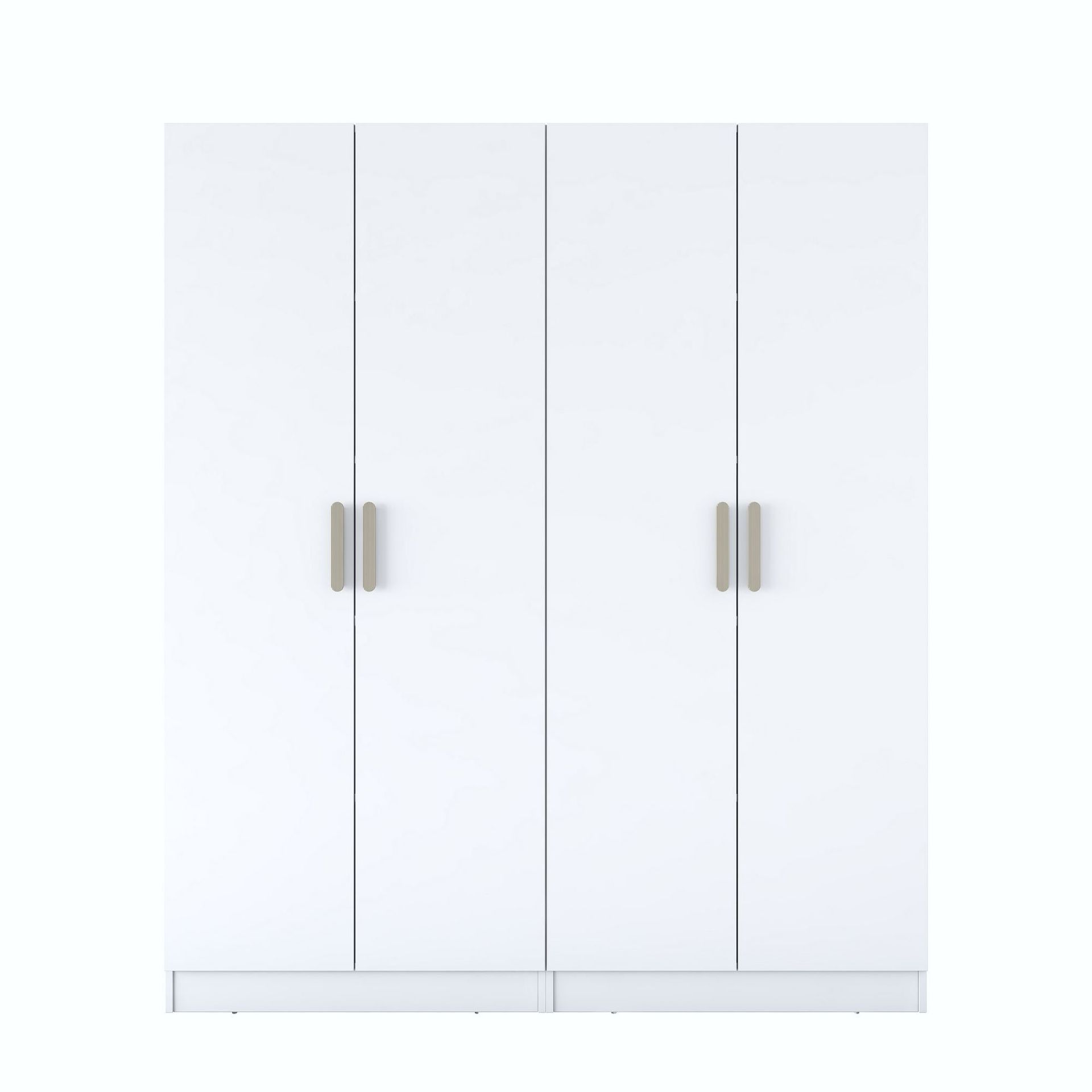 Klesskap Wallxpert Mira Shelf BJ165 (180 x 210 x 57,5 cm) Hvit - Hvit