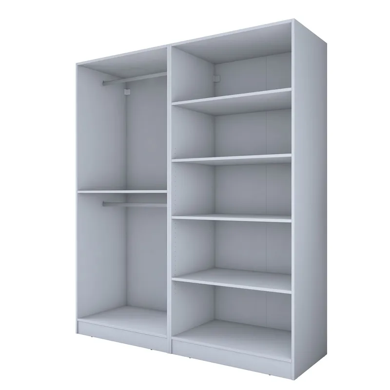 Klesskap Wallxpert Mira Shelf BJ208 (180 x 210 x 57,5 cm) hvit, Hvit
