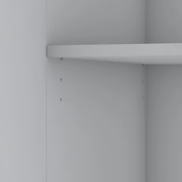 Klesskap Wallxpert Nyra (210 x 210 x 51,7 cm) hvit - Hvit - Oppbevaring - Klesoppbevaring - Garderober & garderobesystem - Garderobeskap & klesskap