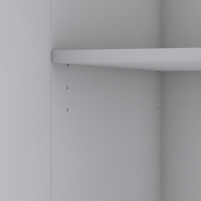 Klesskap Wallxpert Nyra (210 x 210 x 51,7 cm) hvit - Hvit - Oppbevaring - Klesoppbevaring - Garderober & garderobesystem - Garderobeskap & klesskap