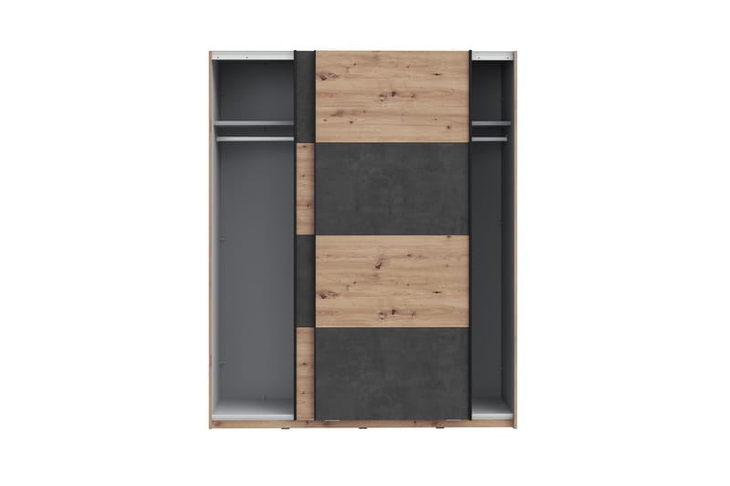 Kocherinovo Garderobe 62x171 cm - Brun/Grå - Oppbevaring - Klesoppbevaring - Garderober & garderobesystem