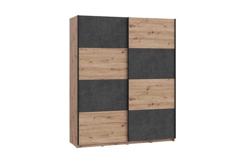 Kocherinovo Garderobe 62x171 cm - Brun/Grå - Oppbevaring - Klesoppbevaring - Garderober & garderobesystem