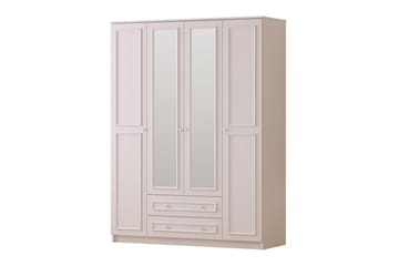 Kovric Garderobesskåp 140x210 cm - Matt Hvit - Oppbevaring - Klesoppbevaring - Garderober & garderobesystem