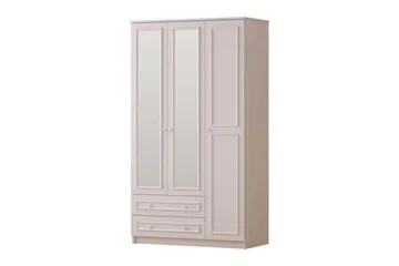 Kovric Hjørnegarderobe 105x182 cm - Matt Hvit - Oppbevaring - Klesoppbevaring - Garderober & garderobesystem