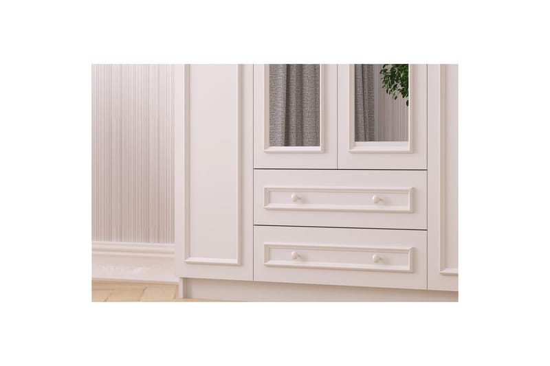 Kovric Hjørnegarderobe 140x184 cm - Matt Hvit - Oppbevaring - Klesoppbevaring - Garderober & garderobesystem - Hjørnegarderobe