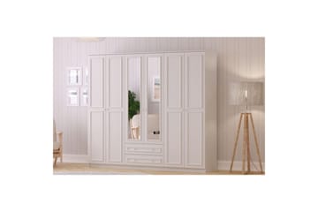 Kovric Hjørnegarderobe 210x184 cm - Matt Hvit - Oppbevaring - Klesoppbevaring - Garderober & garderobesystem