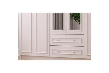 Kovric Hjørnegarderobe 210x184 cm - Matt Hvit - Oppbevaring - Klesoppbevaring - Garderober & garderobesystem