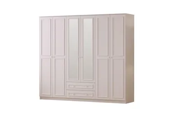 Kovric Hjørnegarderobe 210x184 cm - Matt Hvit - Oppbevaring - Klesoppbevaring - Garderober & garderobesystem