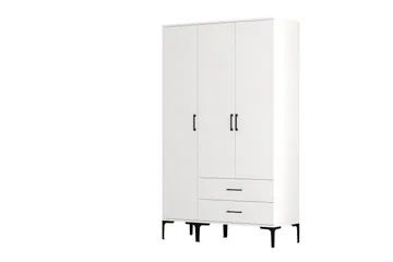 Kumsal Garderobe 120 cm - Hvit - Oppbevaring - Klesoppbevaring - Garderober & garderobesystem
