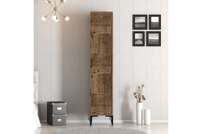 Kumsal Garderobe 40 cm - Valnøtt - Oppbevaring - Skap - Oppbevaringsskap