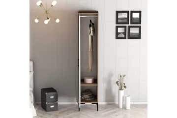 Kumsal Garderobe 40 cm - Valnøtt/Hvit - Oppbevaring - Klesoppbevaring - Garderober & garderobesystem