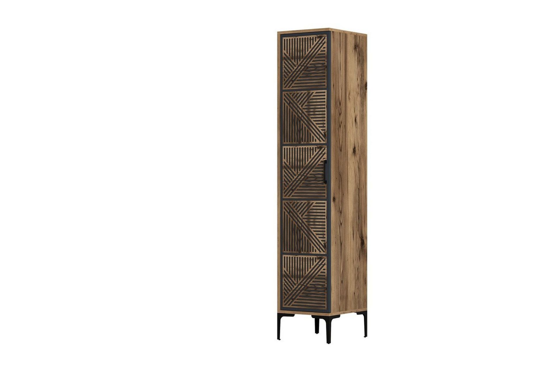 Kumsal Garderobe 40x47,5 cm - Valnøtt/Antrasitt