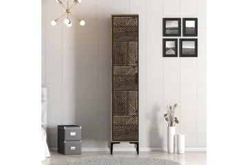 Kumsal Garderobe 40x47,5 cm - Valnøtt/Antrasitt - Oppbevaring - Klesoppbevaring - Garderober & garderobesystem