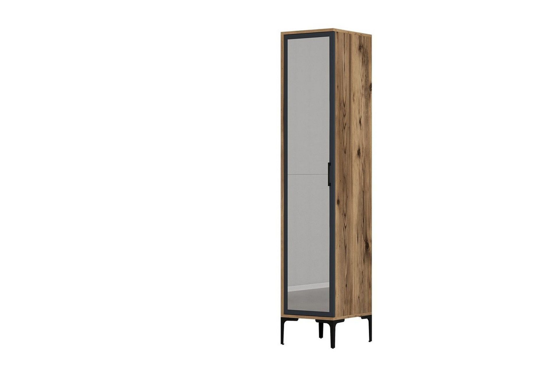 Kumsal Garderobe 40x47,5 cm - Valnøtt/Antrasitt
