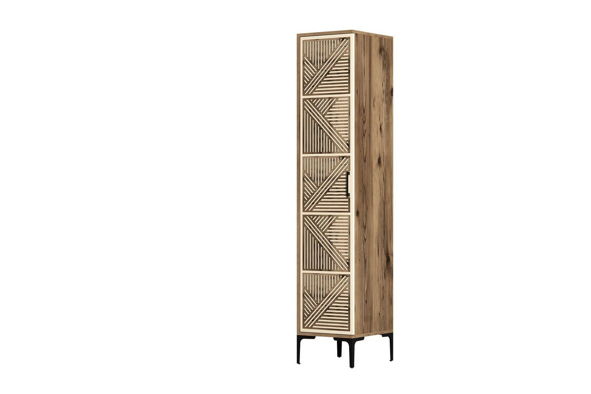 Kumsal Garderobe 40x47,5 cm - Valnøtt/Krem