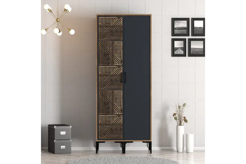 Kumsal Garderobe 80 cm, Antrasitt