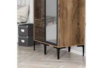 Kumsal Garderobe med Speil - Antrasitt - Oppbevaring - Klesoppbevaring - Garderober & garderobesystem
