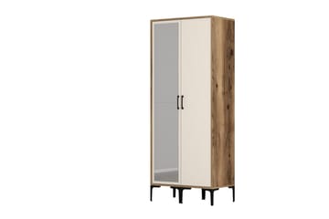 Kumsal Garderobe med Speil - Cream - Oppbevaring - Klesoppbevaring - Garderober & garderobesystem