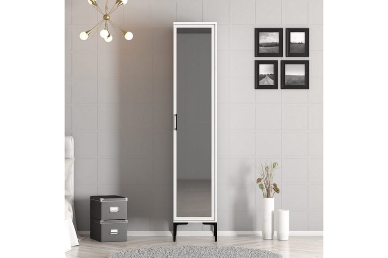 Kumsal Garderobesskåp 40x47,5 cm - Hvit - Oppbevaring - Klesoppbevaring - Garderober & garderobesystem - Garderobeskap & klesskap