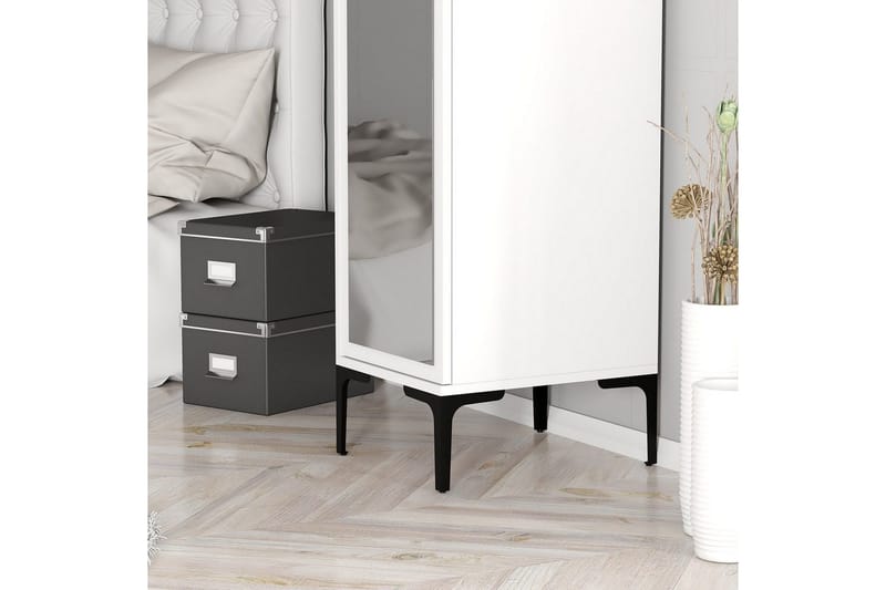 Kumsal Garderobesskåp 40x47,5 cm - Hvit - Oppbevaring - Klesoppbevaring - Garderober & garderobesystem - Garderobeskap & klesskap